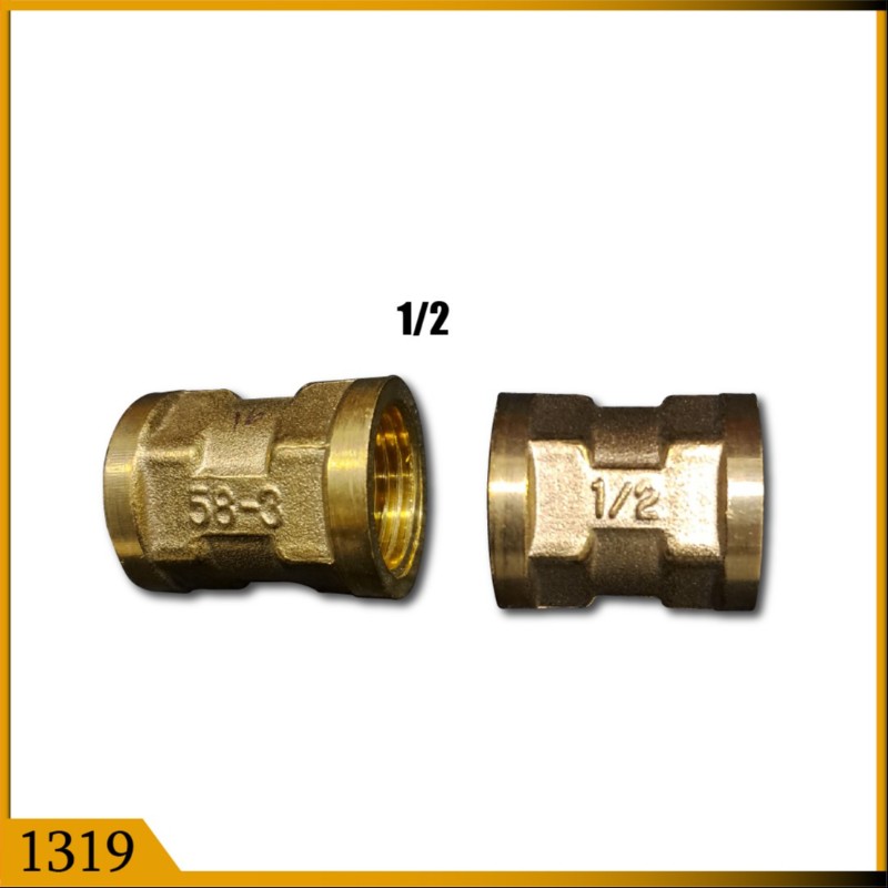 SHOCKET 1/2 BRASS (1319)